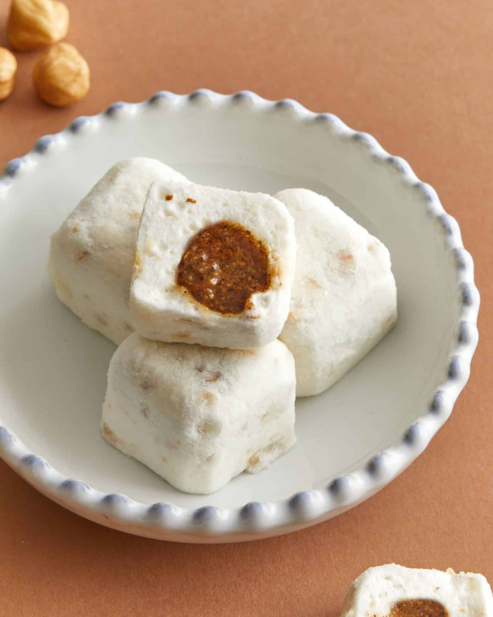 Guimauve cœur praliné