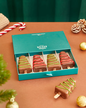 Coffret 4 sapins à croquer